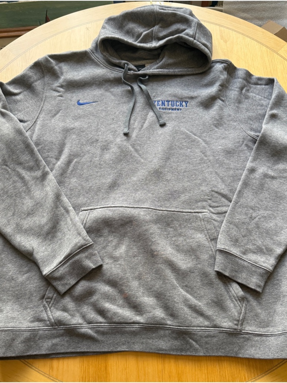 Nike Kentucky Wildcats Hoodie XXL Gray Embroidered Swoosh Fleece